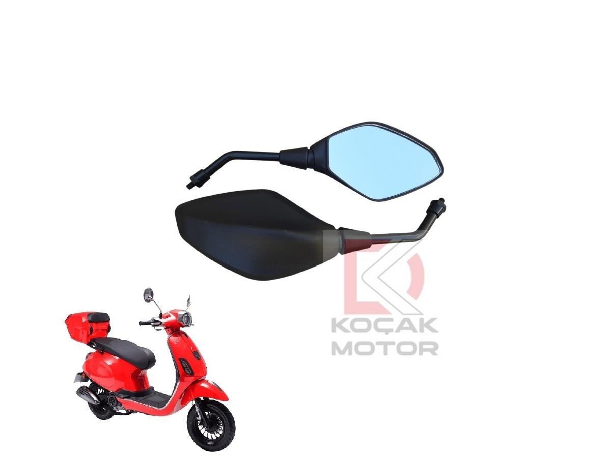 Motosiklet Ayna Takımı -Uyumlu- Kuba AZ50 / Rks Azure 50