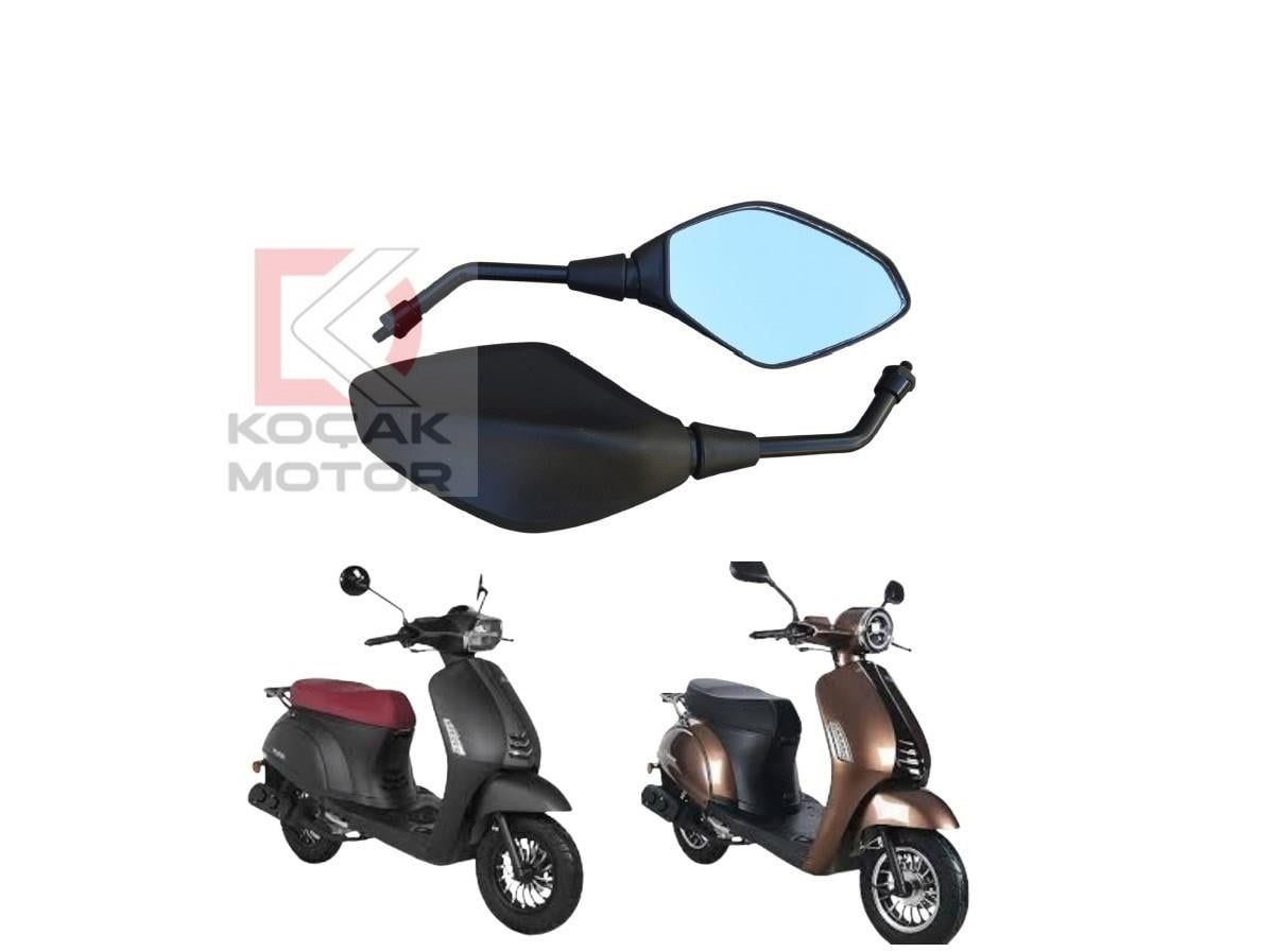 Motosiklet Ayna Takımı -Uyumlu- Kuba Blueberry / Bluebird 50