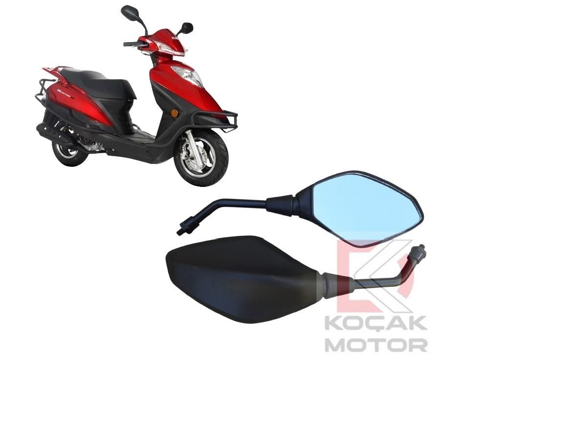 Motosiklet Ayna Takımı -Uyumlu- Kuba Newton 50