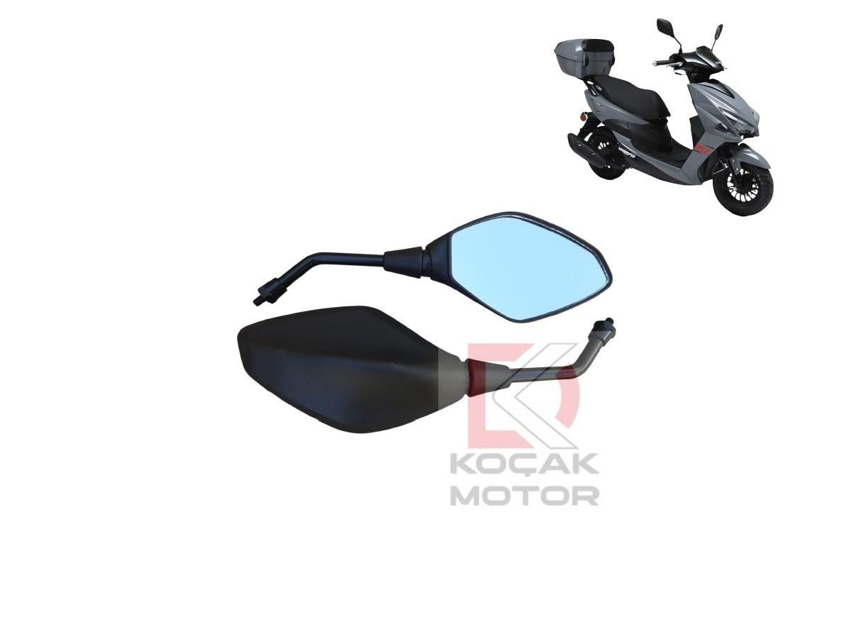 Motosiklet Ayna Takımı -Uyumlu- Kuba Pesaro 50-X / 125-X
