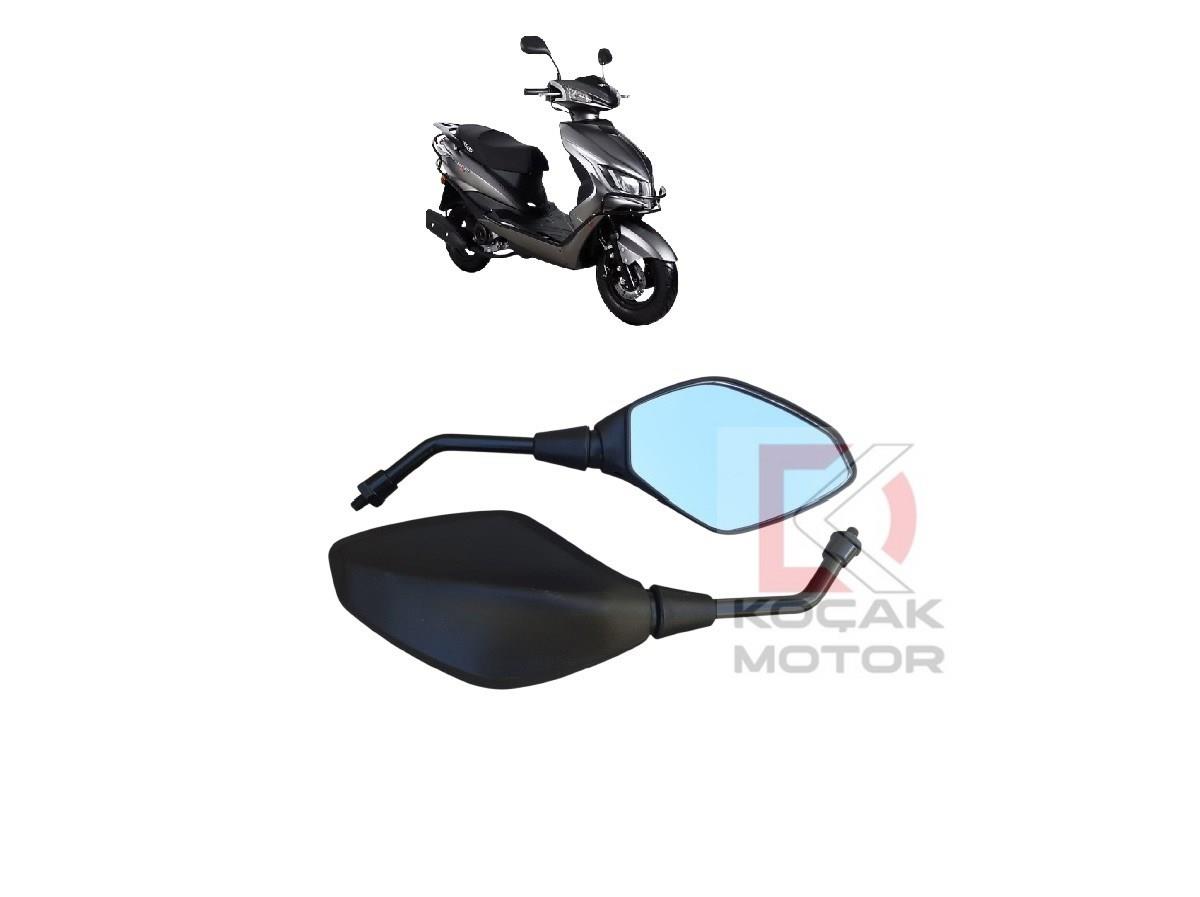 Motosiklet Ayna Takımı -Uyumlu- Kuba Rosewood / Rks Blazer XR