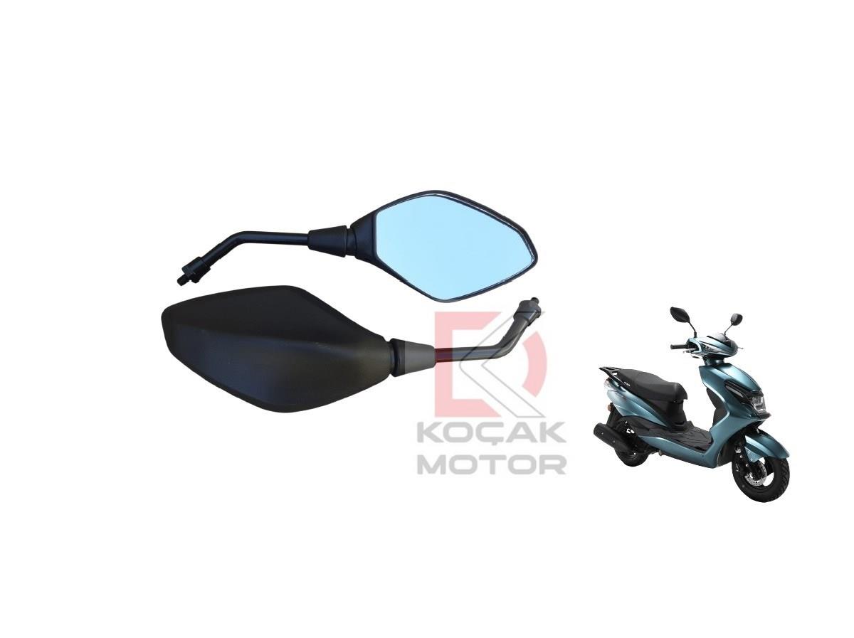 Motosiklet Ayna Takımı -Uyumlu- Kuba Space Pro 50