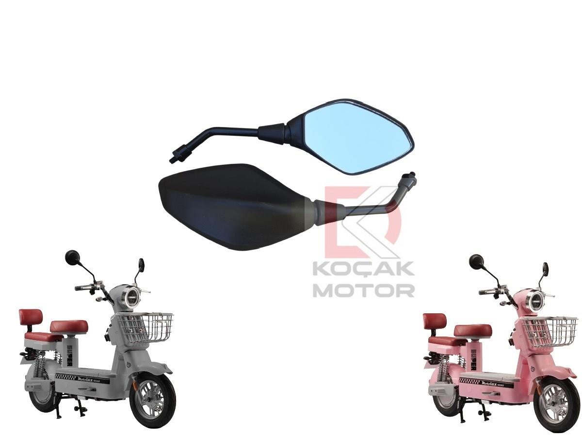 Motosiklet Ayna Takımı -Uyumlu- Motolüxx GO55 / GO55 Dubai