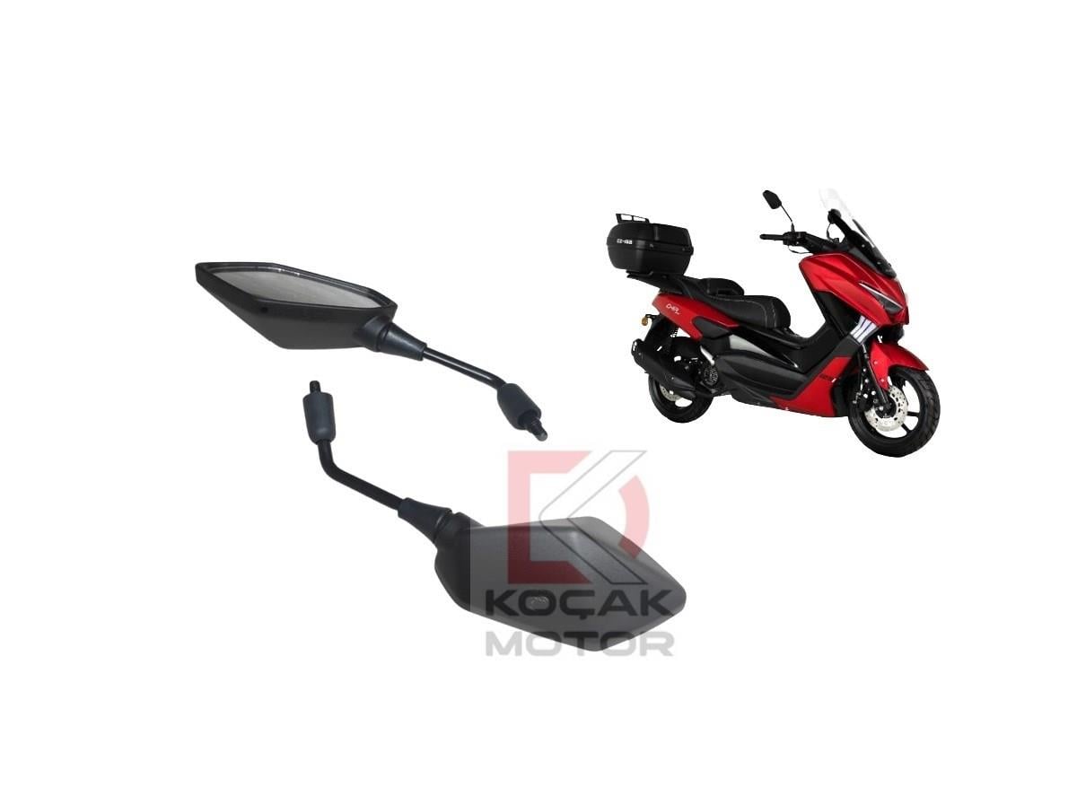 Motosiklet Ayna Takımı Uzun Kol Geniş Açı - Kuba Chia 125