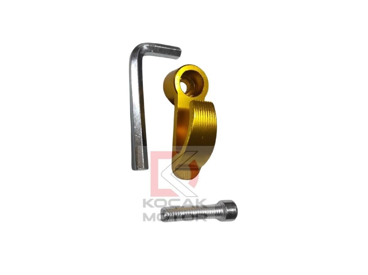 Motosiklet - Scooter Metal Kask Askısı ( Askılık ) Gold