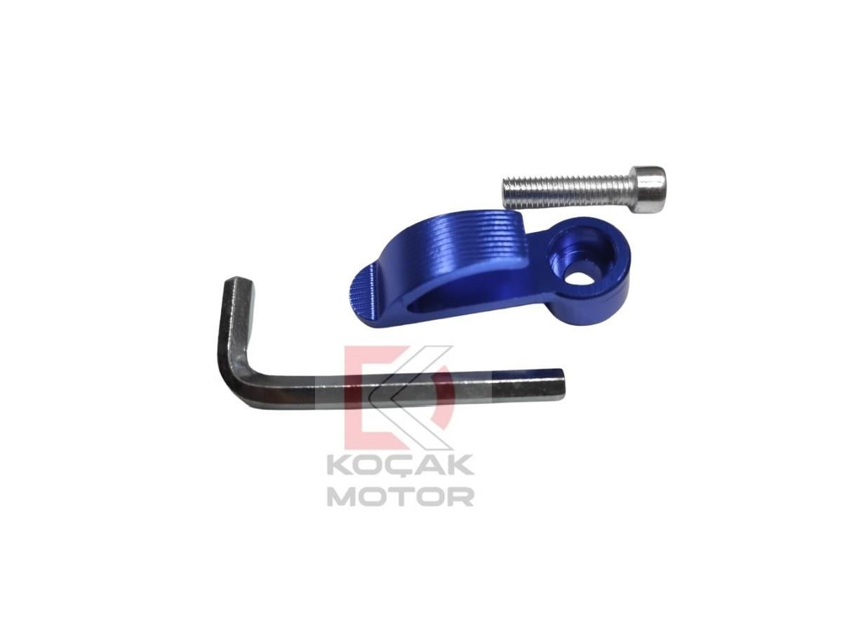 Motosiklet - Scooter Metal Kask Askısı ( Askılık ) Mavi