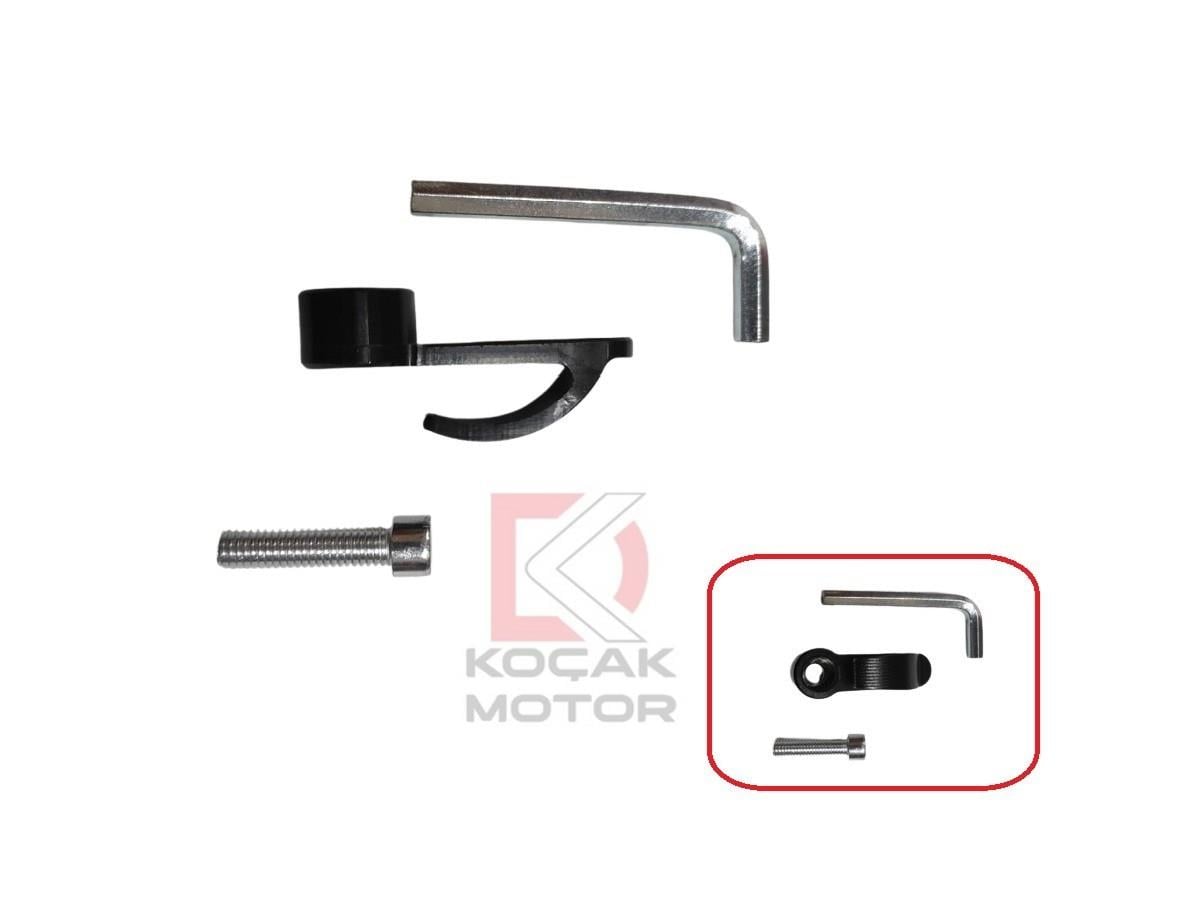 Motosiklet - Scooter Metal Kask Askısı ( Askılık ) Siyah