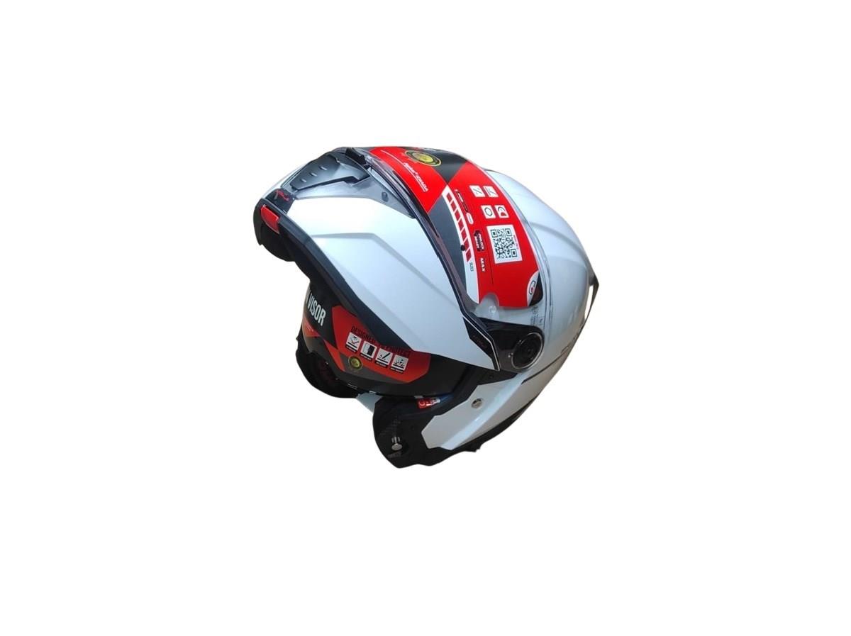 MT Helmets Atom 2 SV Çeneden Açılır Motosiklet Kaskı Beyaz