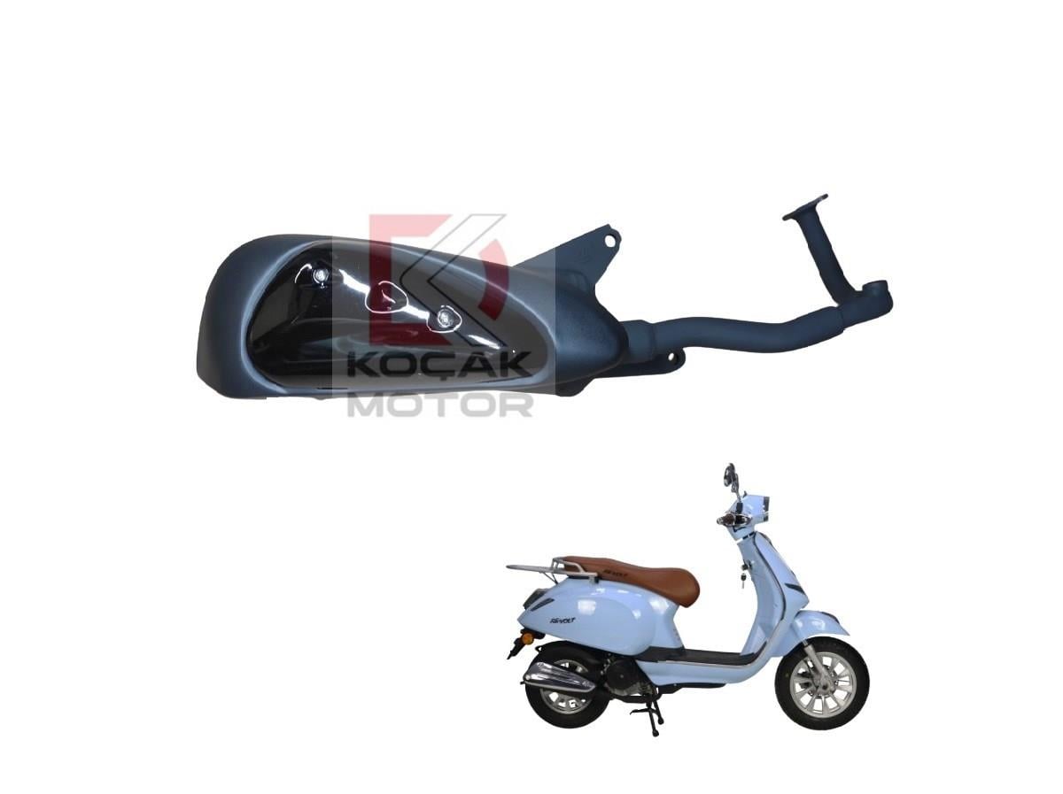 Revolt RS4 - Egzoz Komple Siyah Renk Enjeksiyonlu Model