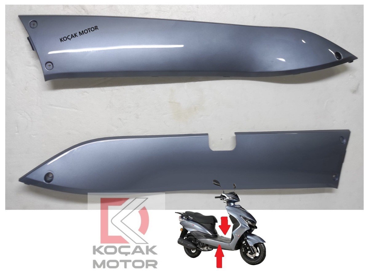 Rks Bolero 50 Alt Panel Sağ ve Sol Takım Gri ( Mavimsi )