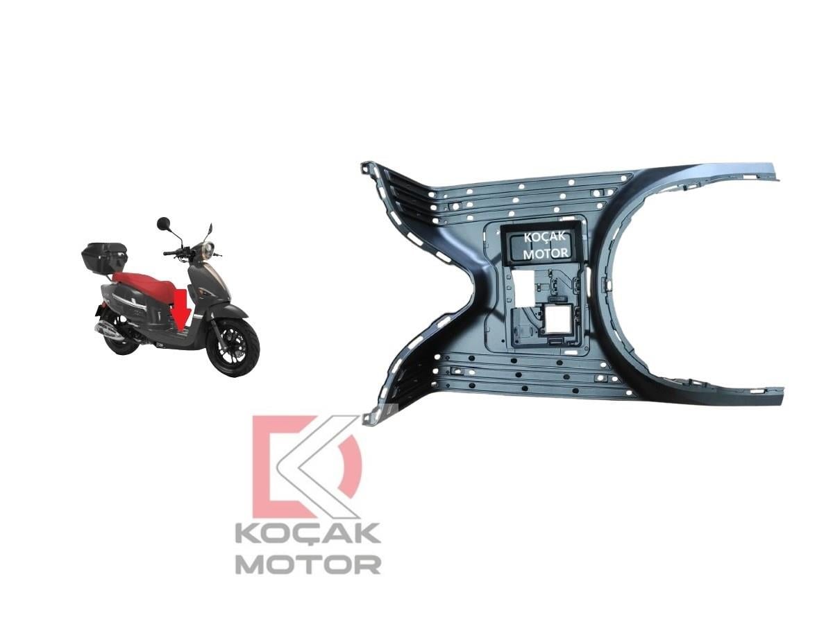 Rks Neon 125 Ön Basamak Plastiği Mat Gri ( Siyah )