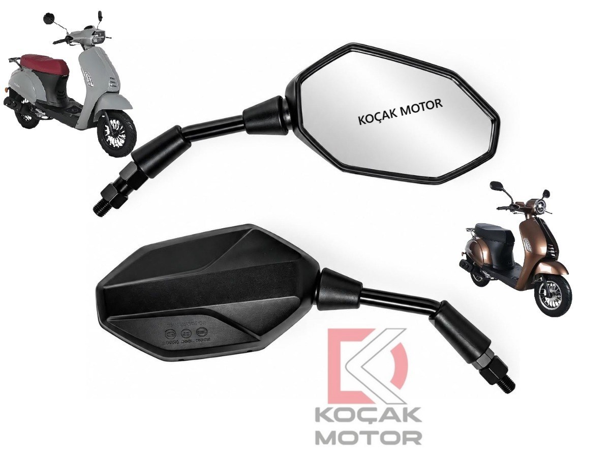 V-MAX Kuba Blueberry 50 - Bluebird 50 Motosiklet Ayna Takımı