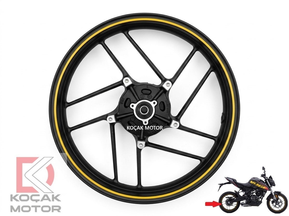 Voge R125 Arka Jant Sarı Şeritli 290220694-0002