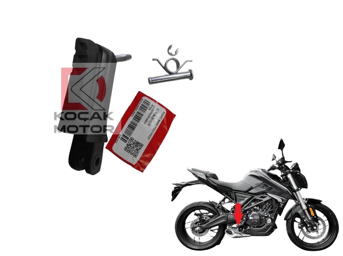 Voge R125 Sürücü Basamak Sağ 501610005-0001