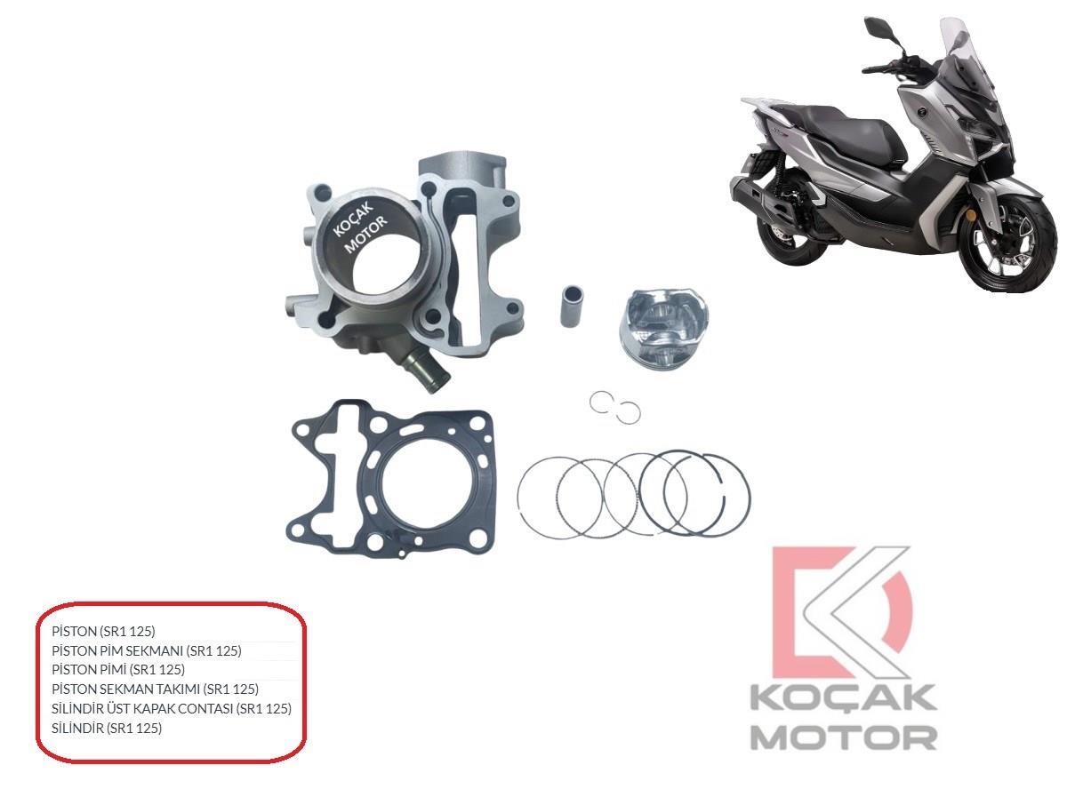 Voge SR1 125 Silindir- Piston - Segman Takımı - Üst Kapak Conta