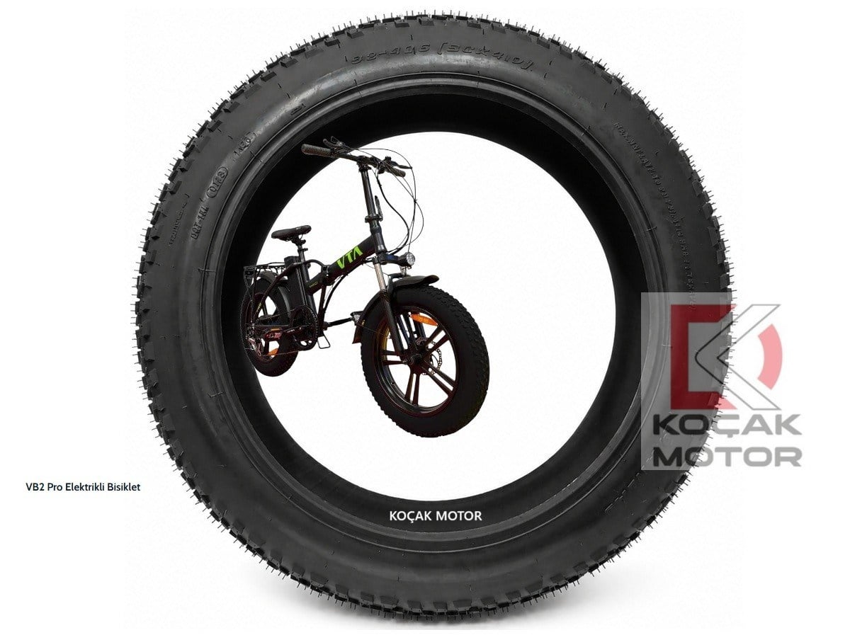 Volta VB2 Pro E Bike Elektrikli Bisiklet Lastiği 98-406 ( 20*4.0 )