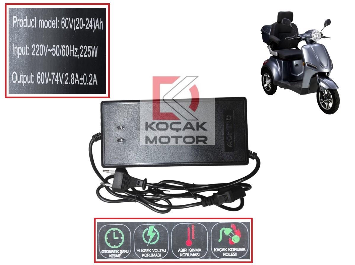 Volta VM4 Neo Elektrikli Motosiklet -AKalite- Akü Şarj Cihazı