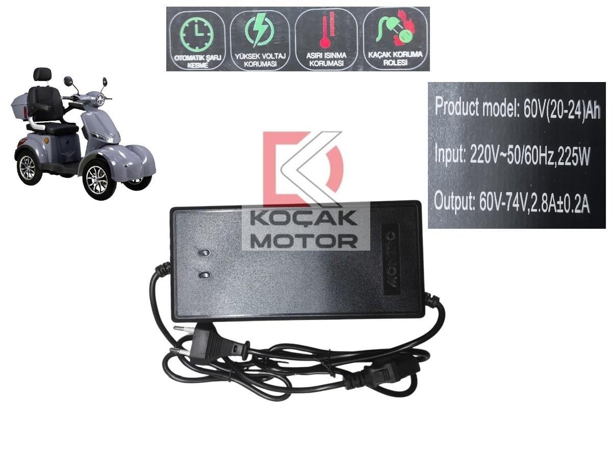 Volta VM6 Elektrikli Motosiklet -AKalite- Akü Şarj Cihazı