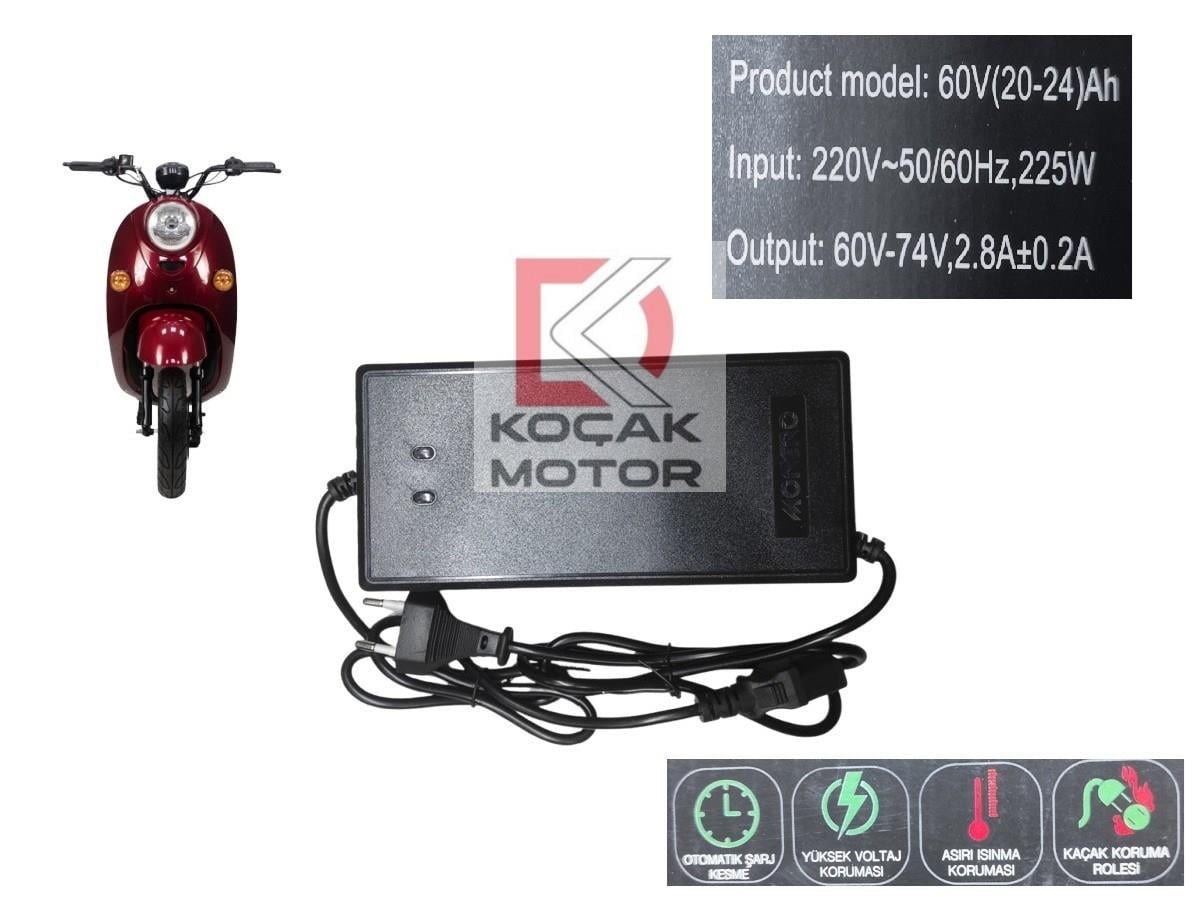 Volta VS2 Elektrikli Motosiklet -AKalite- Akü Şarj Cihazı