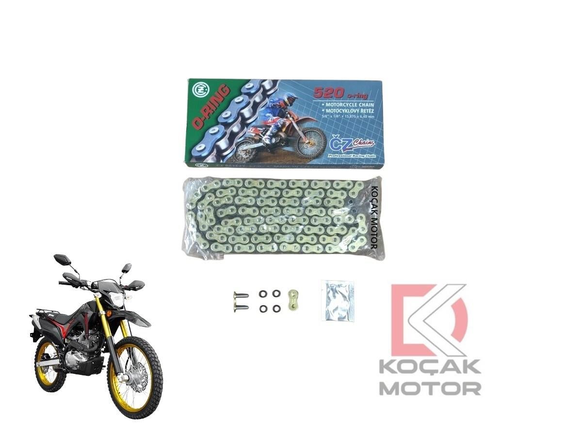 Yuki Victor 250 Cross O-Ringli CZ Çekya Motosiklet Zinciri 520-120L