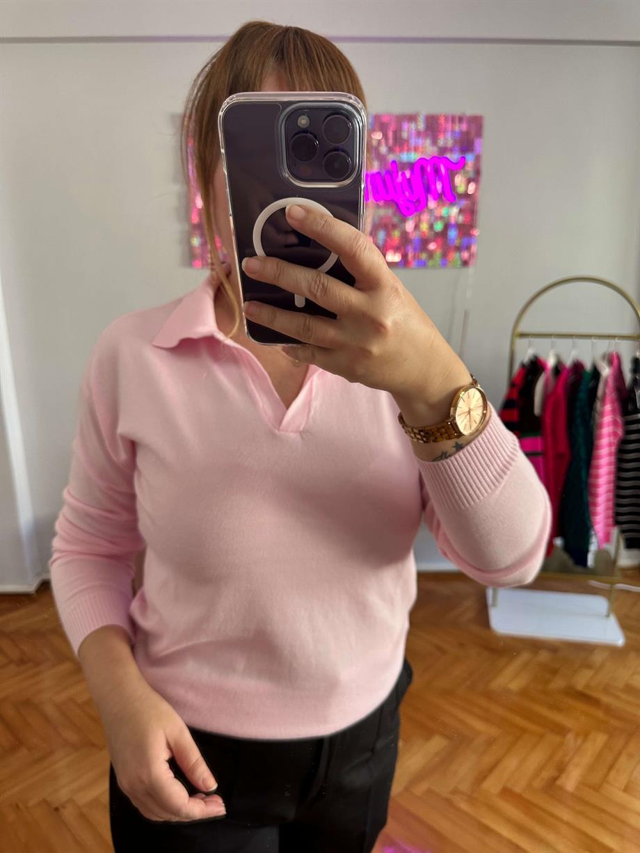 PEMBE MEVSİMLİK TRİKO