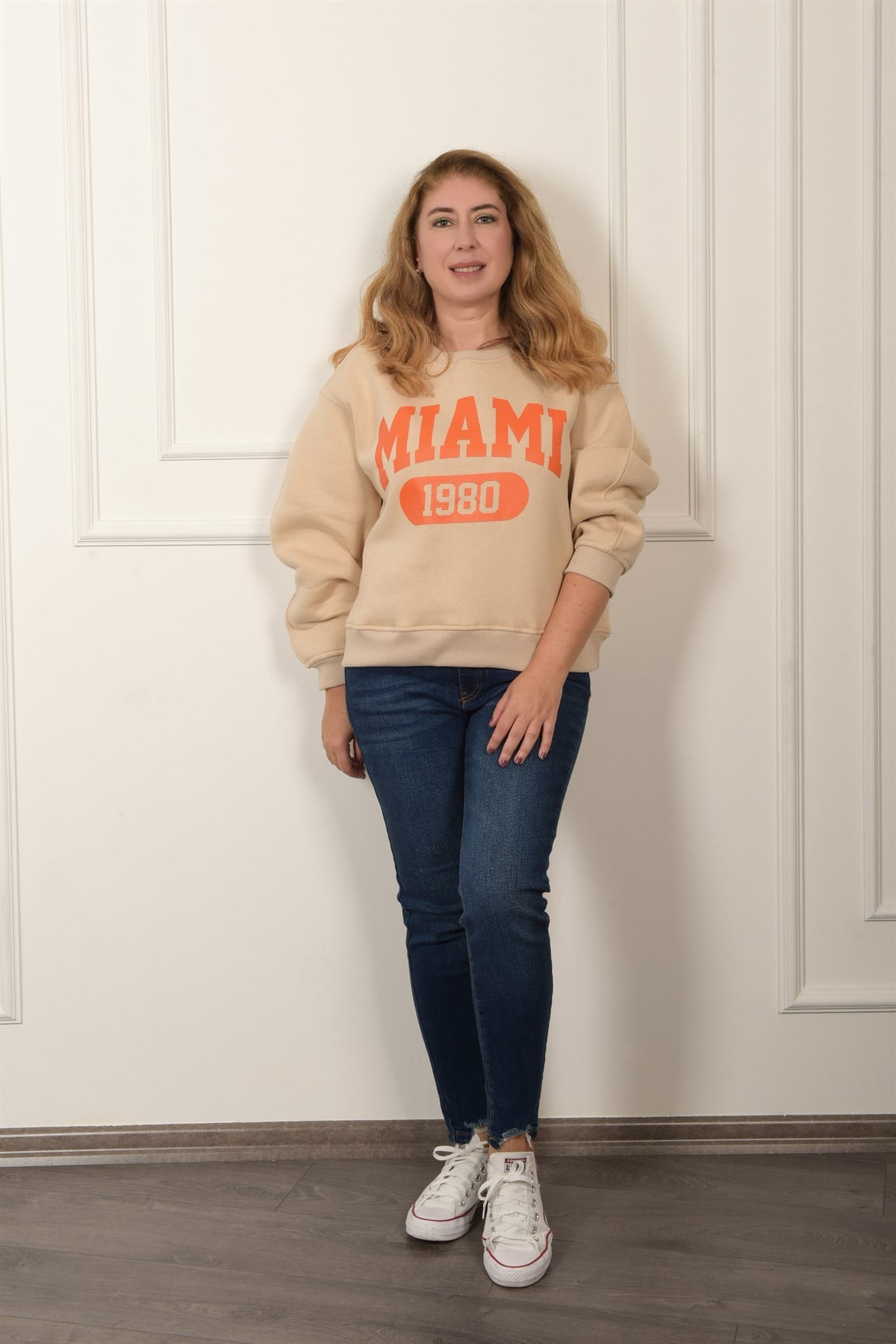 TAŞ RENGİ SWEATSHIRT