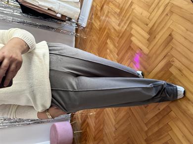 Füme bol paça kadife eşofman altı