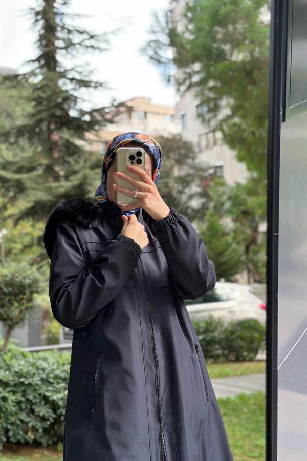 Hanım Hatun Marin Trench Lacivert