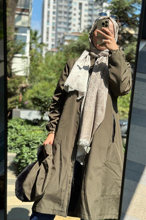 Hanım Hatun Marin Trench Haki