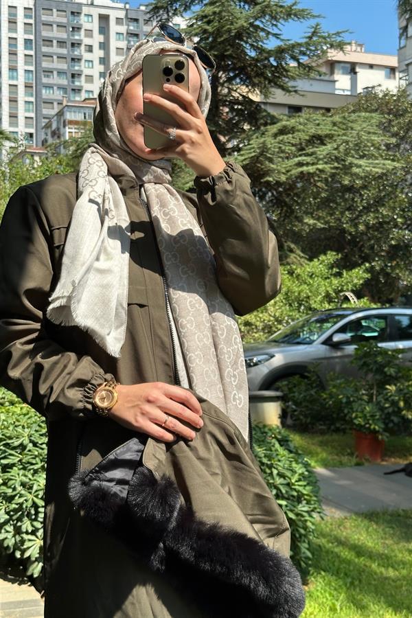 Hanım Hatun Marin Trench Haki