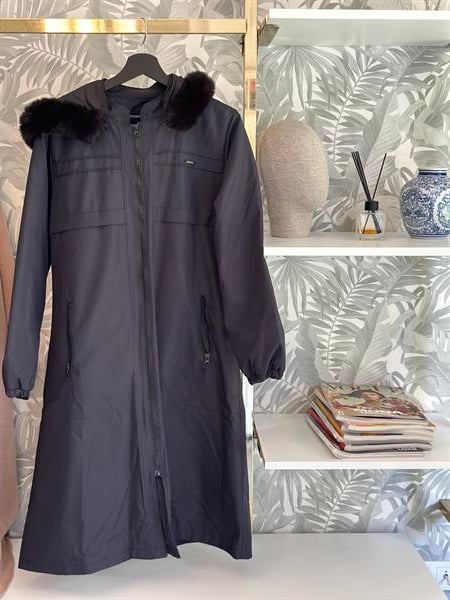 Hanım Hatun Marin Trench Lacivert