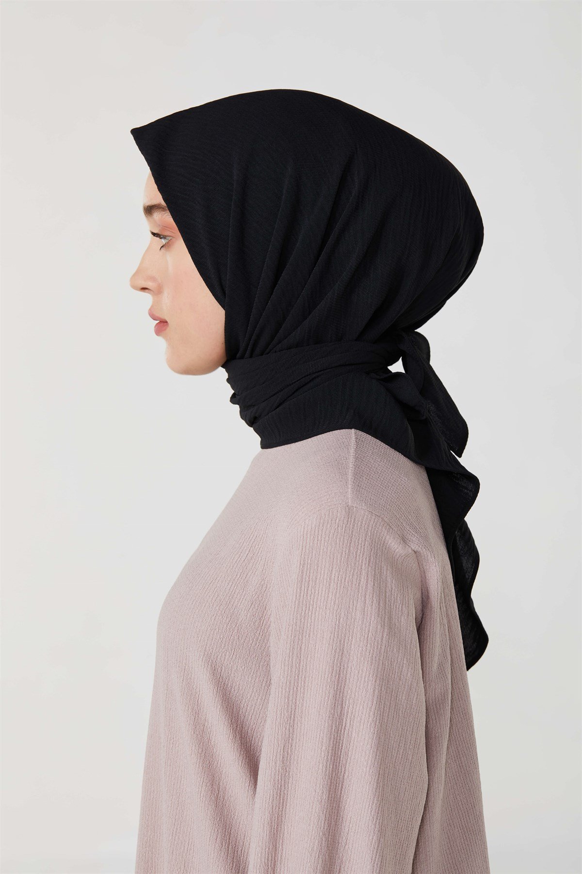 Hanım Hatun Bambu Eşarp Siyah