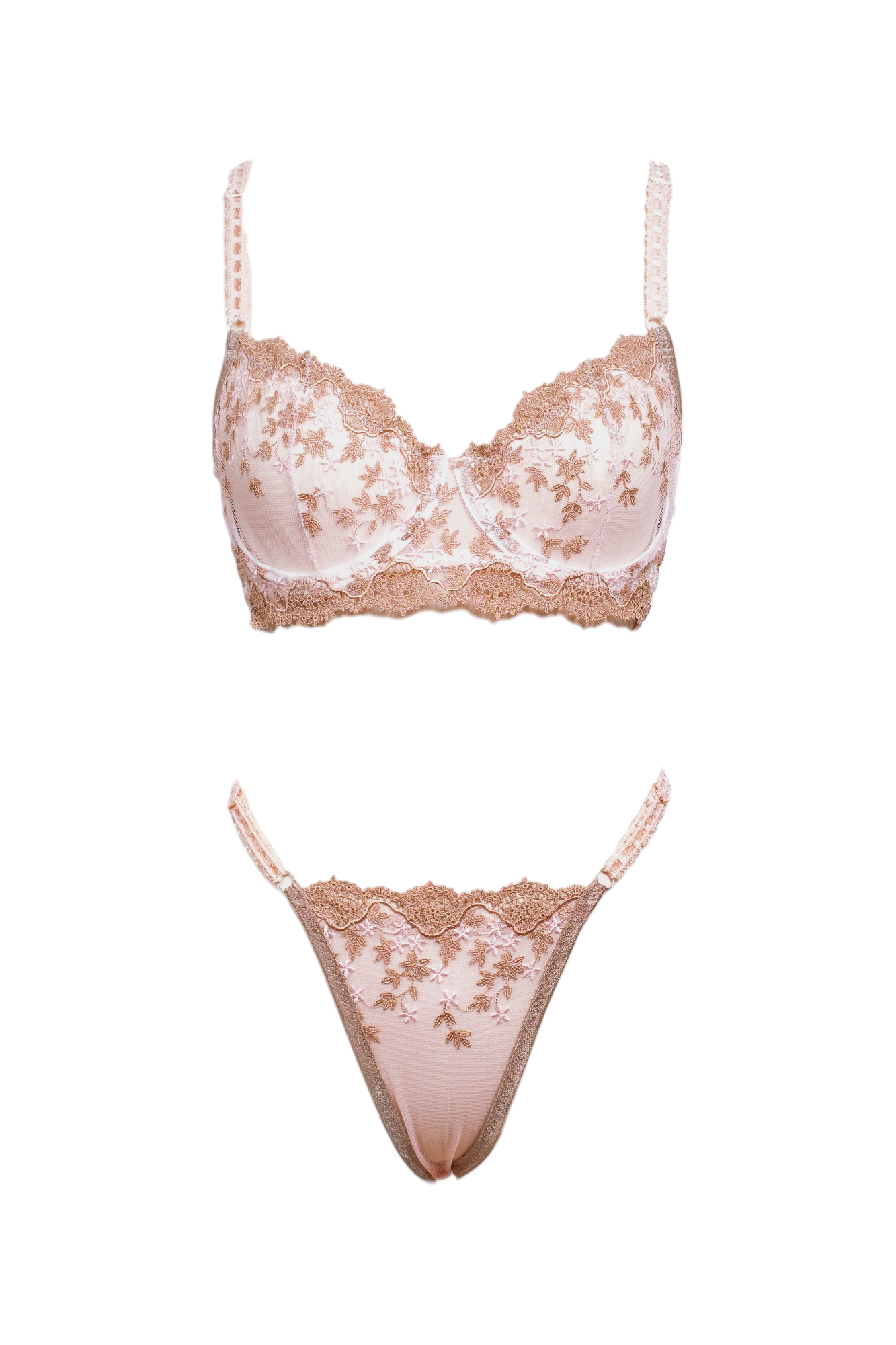 Pink Mocha Bra Tanga Takım