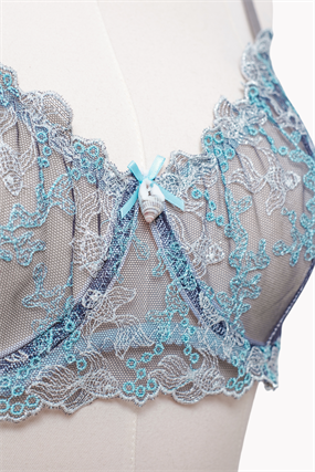 Blue Royal Bra Tanga Takım