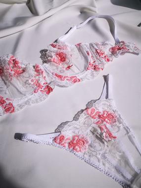Eternal Rose Balenli Bra Tanga Takım