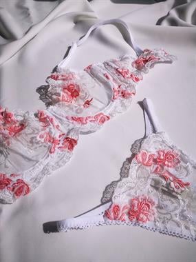 Eternal Rose Balenli Bra Tanga Takım