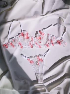 Eternal Rose Balenli Bra Tanga Takım