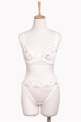 Eternal Rose Gold Balenli Bra Tanga Takım
