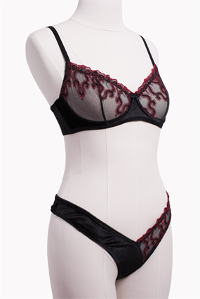 Medusa Balenli Bra Tanga Takım