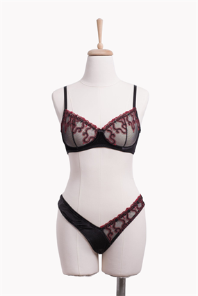 Medusa Balenli Bra Tanga Takım