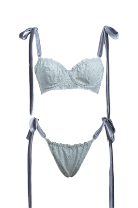 Lydia Green Bra Tanga Takım