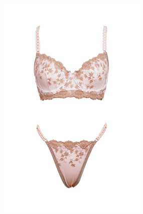 Pink Mocha Bra Tanga Takım