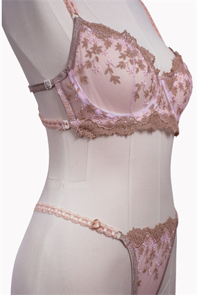 Pink Mocha Bra Tanga Takım