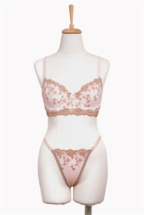 Pink Mocha Bra Tanga Takım