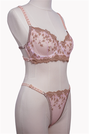 Pink Mocha Bra Tanga Takım