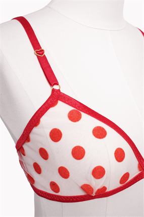 Raspberry Bralet Tanga Takım