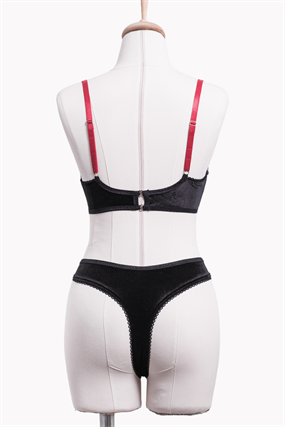 Red Blooms Balenli Bra Tanga Takım