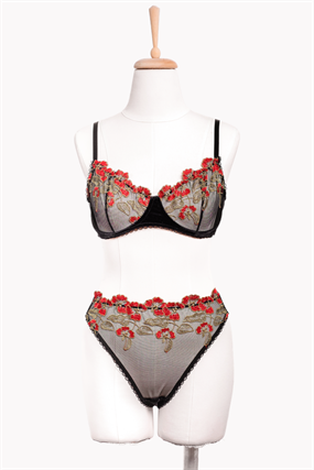 Superbum Balenli Bra Tanga Takım