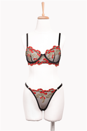 Superbum Balenli Bra Tanga Takım