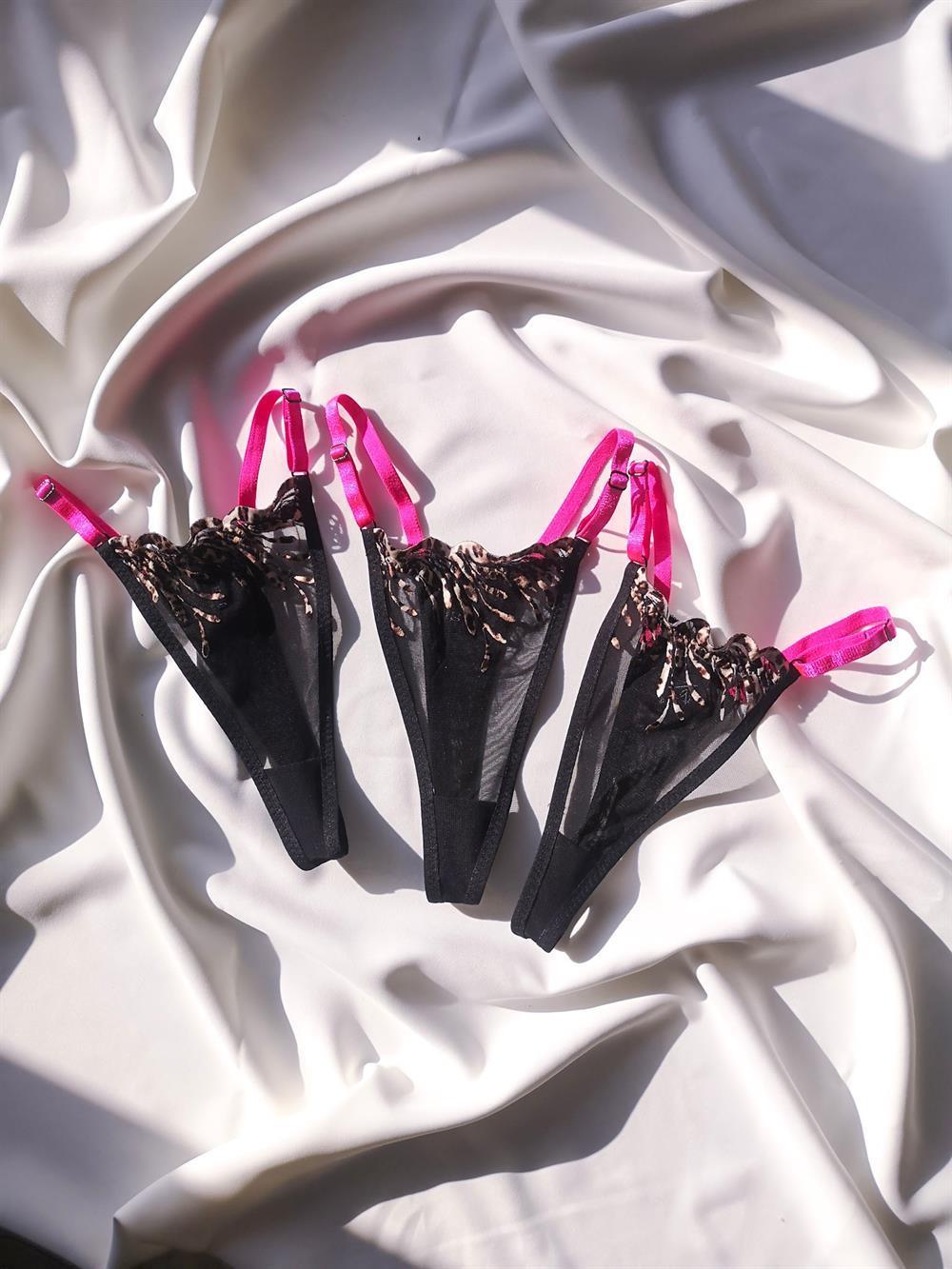 Allure Balenli Bra Tanga Takım